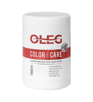 ماسک مو مدل Color Care مناسب موهای رنگ شده و آسیب دیده 1000 و 500 میل اولگ