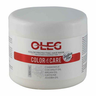 ماسک مو مدل Color Care مناسب موهای رنگ شده و آسیب دیده 1000 و 500 میل اولگ